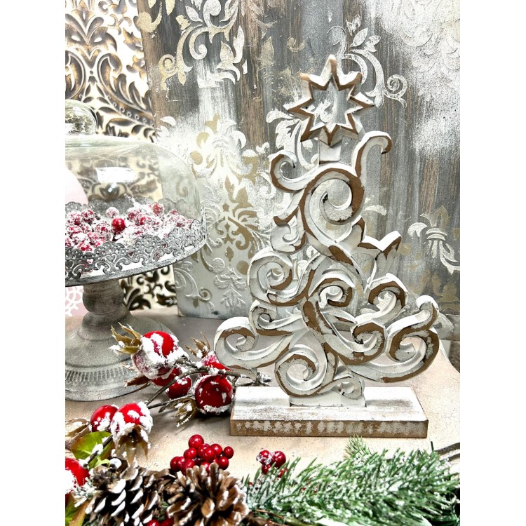 Albero scolpito in MDF 20x31,7x1,5 cm